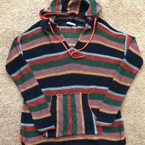 Lightweight AEO multi colored woven hoodie